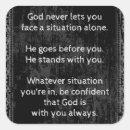 Search for god is with you stickers Inspirational