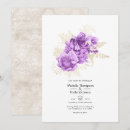 Search for purple and ivory wedding invitations Vintage