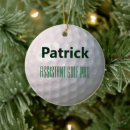 Search for golf club christmas tree decorations Hole in one
