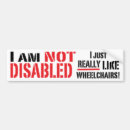 Search for disabled bumper stickers Wheelchair