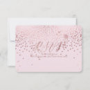 Search for faux rose gold confetti invitations Foil