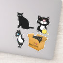Search for cartoon black cat stickers Animals