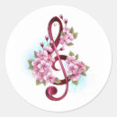 Search for music clef stickers Pink
