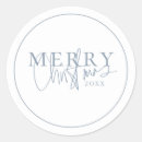 Search for blue christmas stickers Typography