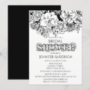Search for lily bridal shower invitations Black