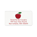 Search for red apple return address labels Fruit