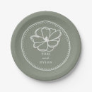 Search for sage wedding plates Green