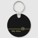 Search for gold background key rings Black