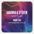 Search for swirl wedding stickers Psychedelic