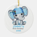 Search for babys first elephant christmas tree decorations Watercolor