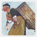 Search for vintage fishing stickers Fisherman