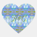 Search for fractal pattern stickers Blue