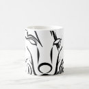 Search for tribal wolf mugs Black and white