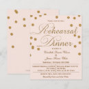 Search for glitter rehearsal dinner invitations Gold