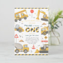 Search for construction site birthday invitations Boy birthday party
