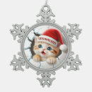 Search for santa cat christmas tree decorations Kitty