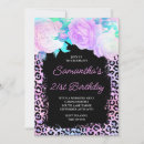 Search for pink leopard birthday invitations Safari