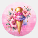 Search for pink ice cream cone stickers Flowers