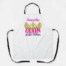 Search for queen barbequer aprons For her
