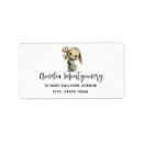Search for white bunny return address labels Whimsical