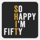 Search for funny birthday template stickers 50th