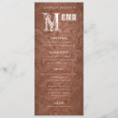 Search for country western wedding menus Rustic