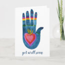 Search for healing hands cards Rainbow