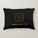 Search for company logo cushions Black