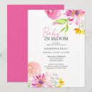 Search for baby in bloom invitations Pink
