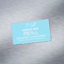 Search for cleaning service business card magnets Modern