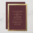 Search for metallic wedding invitations Glam