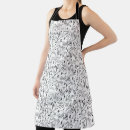 Search for music teacher aprons Black and white