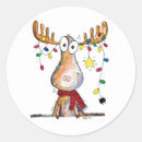 Search for funny moose stickers Winter