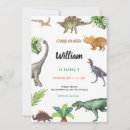 Search for dinosaur party invitations Trex raptor triceratops stegosaurus