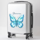 Search for butterflies fly stickers Blue