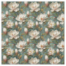 Search for teal and white pattern fabric Floral