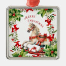 Search for rocking horse christmas tree decorations Vintage