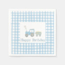 Search for tractor napkins Blue