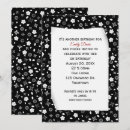Search for paper birthday invitations Black and white