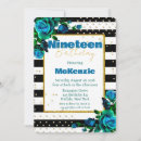 Search for 19 birthday invitations Gold