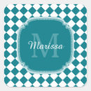 Search for white and teal stickers For her