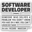 Search for computer language stickers Software developer