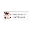 Search for red and purple return address labels Autumn