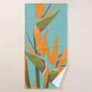 Search for bird of paradise bath towels Flowers