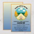 Search for family reunion party invitations Camping