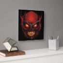 Search for black and red skull art Horror