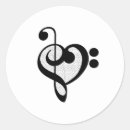 Search for black white music notes stickers Choir