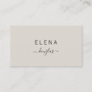 Search for neutral business cards Minimalist