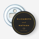 Search for party favors bottle openers Black and gold