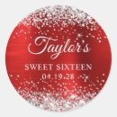 Search for red and silver stickers Sparkle